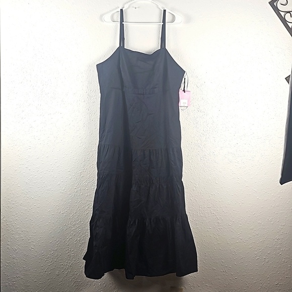 Prabal Gurung Dresses & Skirts - Prabal Gurung Women's Black Tiered Maxi Dress Size 18 W Pockets